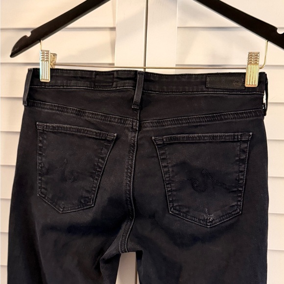 AG Adriano Goldschmied The Legging Ankle Super Skinny Black Distressed Size 27 - Picture 8 of 13